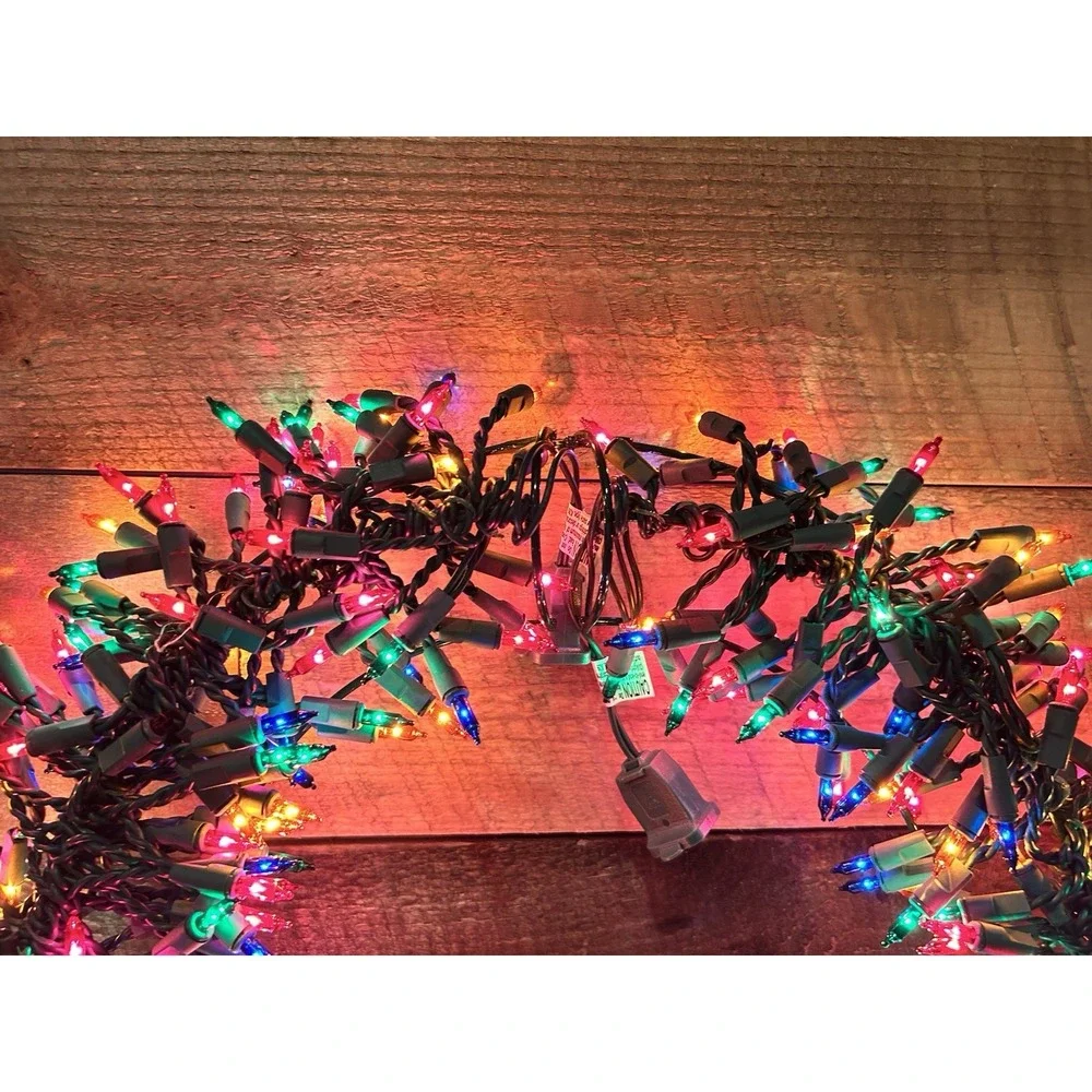 Cluster Brites  Merry Brite Lighted White Bulbswreath 300‎ Lights 16.5